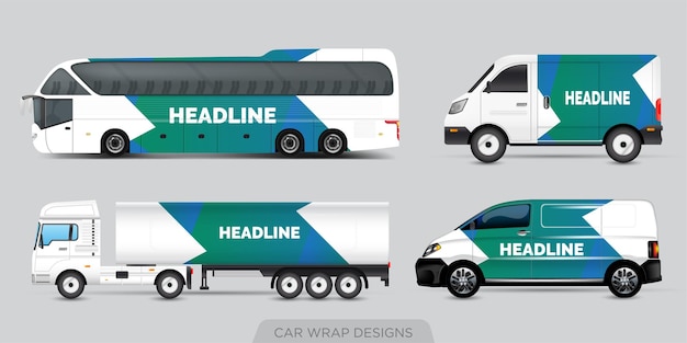 Van wrap design wrap-aufkleber und aufkleberdesign für unternehmen