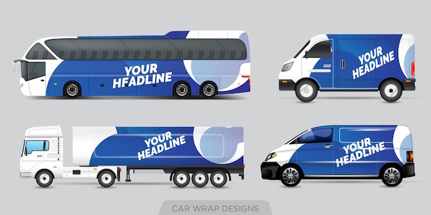 Van wrap design wrap-aufkleber und aufkleberdesign für unternehmen