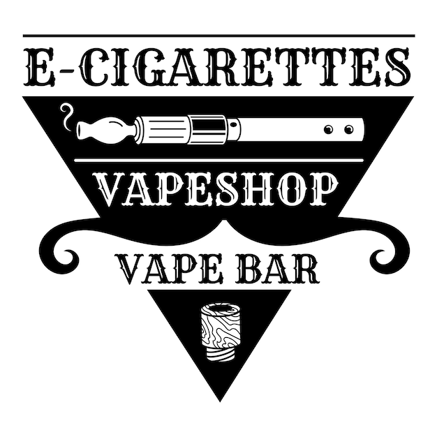 Vektor vape-bar-logo einfache illustration des vape-bar-vektorlogos für webdesign isoliert auf weißem hintergrund