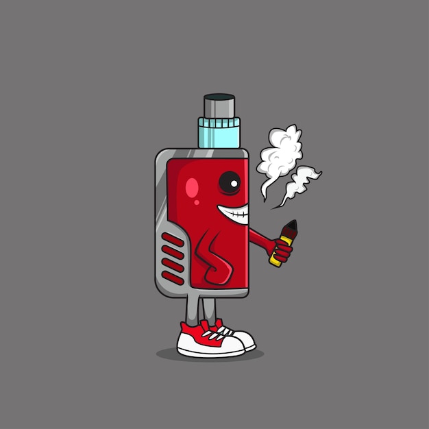 Vape-charakter-design-cartoon