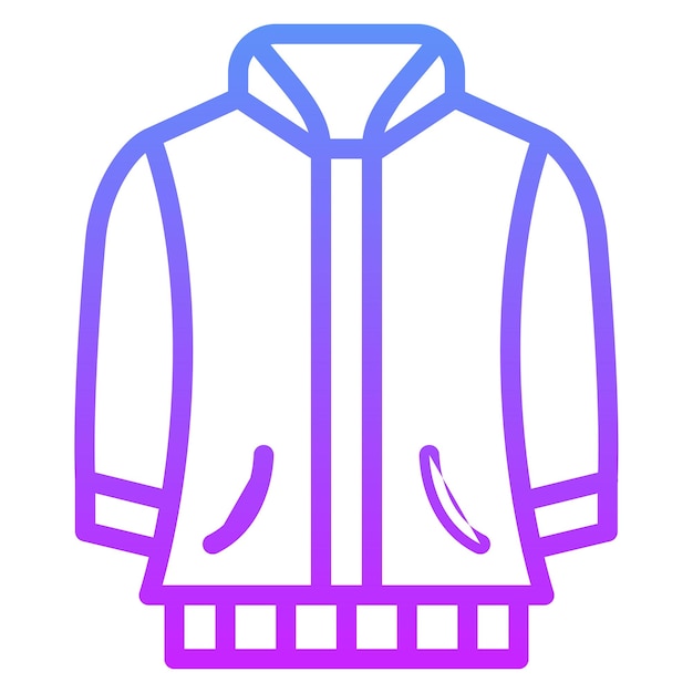 Vektor varsity jacket vektor-ikonen-illustration des fashion-ikonensets