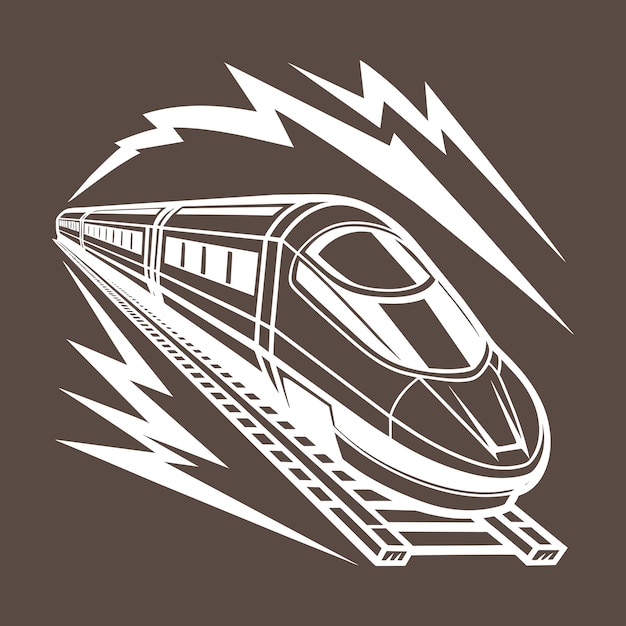 Vector Bullet Bahnhofsbahnstreckenkunst