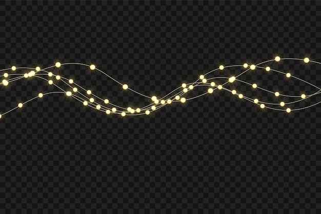 Vector christmas lights