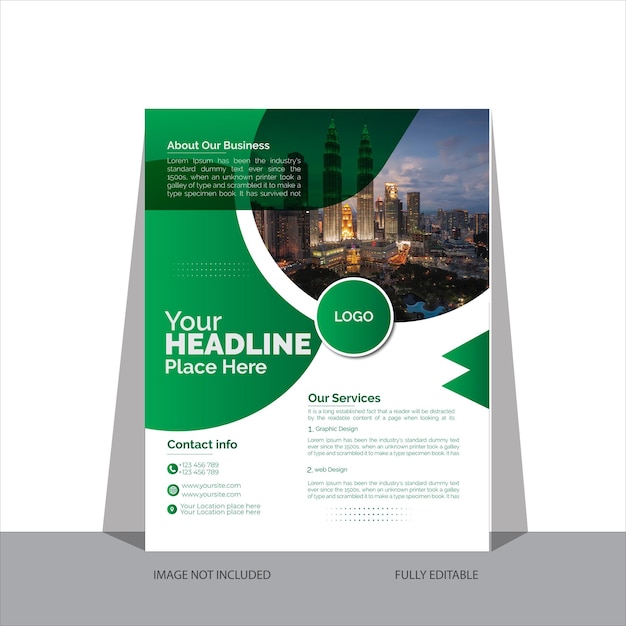 VECTOR CORPORATE FLYER DESIGN-VORLAGE