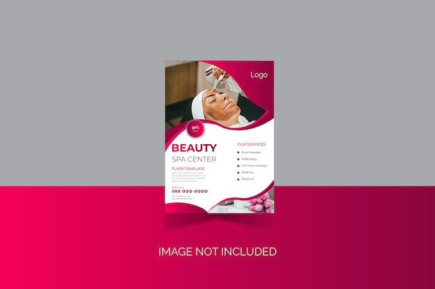 Vector creative beauty spa business flyer und social media-post-vorlage