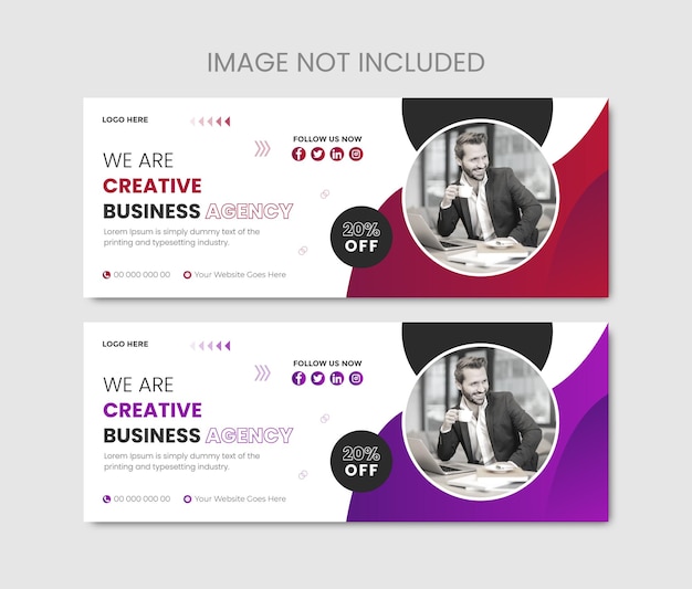 Vector Creative Corporate Facebook Cover Design Amp Wir sind eine kreative Geschäftsagentur