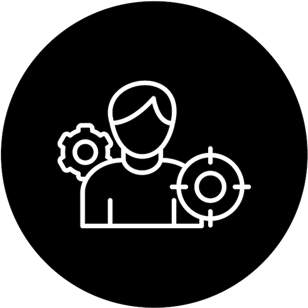 Vektor vector design buyer persona icon style