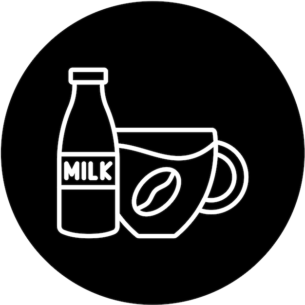 Vektor vector design coffee milk icon style