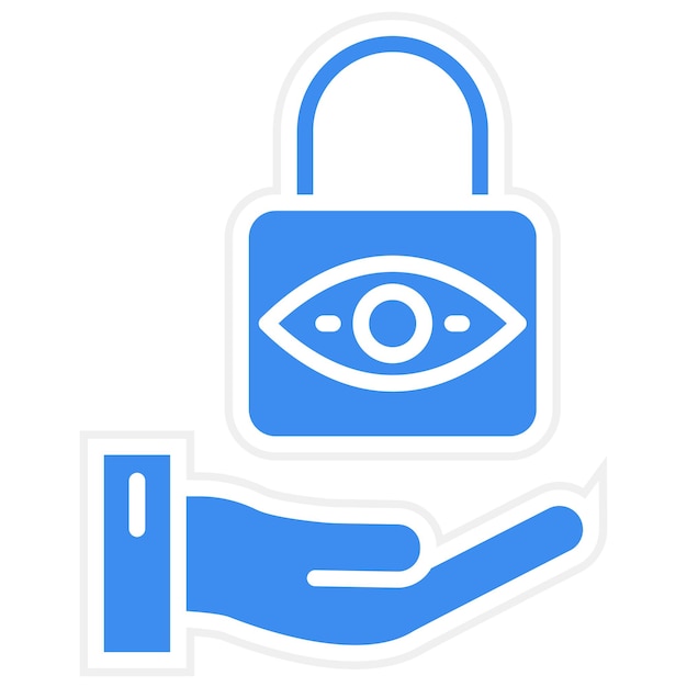 Vector Design Datenschutzbewusstsein Icon Style