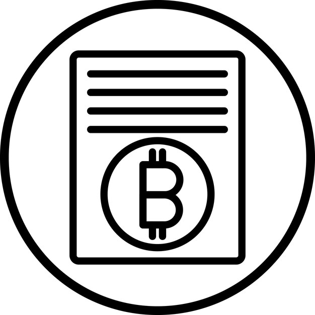 Vector Design Digital Ledger-Ikonen-Stil