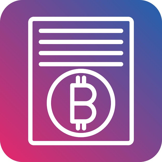 Vector Design Digital Ledger-Ikonen-Stil