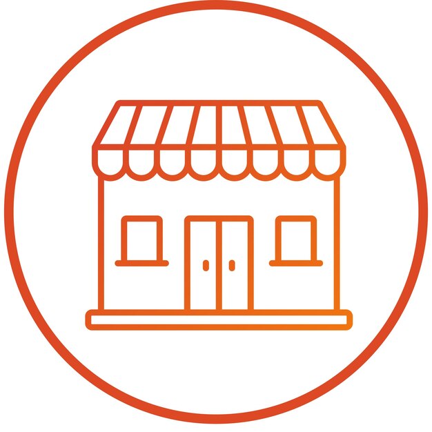 Vector Design Einzelhandels-Ikonen-Stil