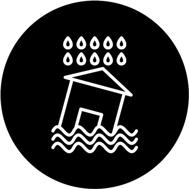 Vektor vector design flood icon style