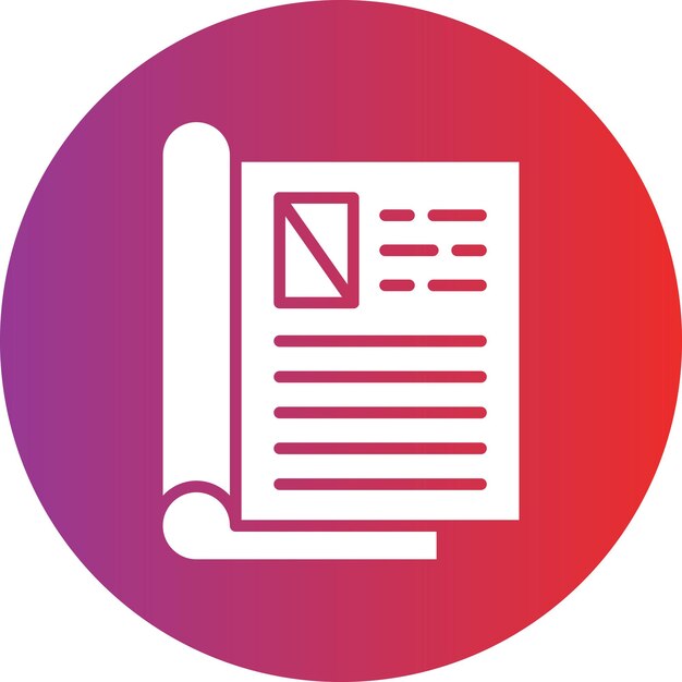 Vector Design Magazine Layout Icon Style (Vektor-Design-Zeitschrift-Ikonen-Stil)
