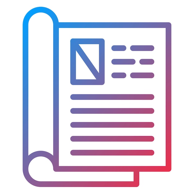 Vector Design Magazine Layout Icon Style (Vektor-Design-Zeitschrift-Ikonen-Stil)