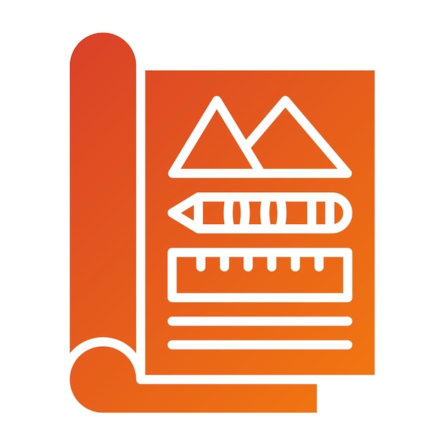 Vector Design Magazine Layout Icon Style (Vektor-Design-Zeitschrift-Ikonen-Stil)
