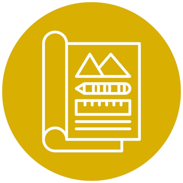 Vector Design Magazine Layout Icon Style (Vektor-Design-Zeitschrift-Ikonen-Stil)