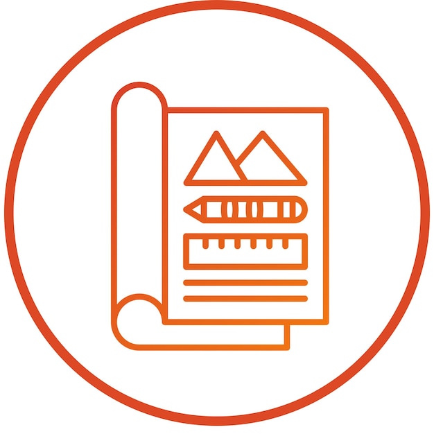 Vector Design Magazine Layout Icon Style (Vektor-Design-Zeitschrift-Layout-Ikonen-Stil)