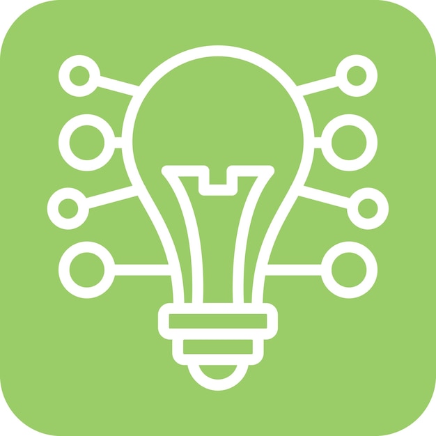 Vector Design Mind Mapping-Ikonen-Stil