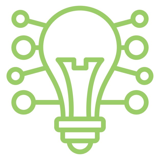 Vector Design Mind Mapping-Ikonen-Stil