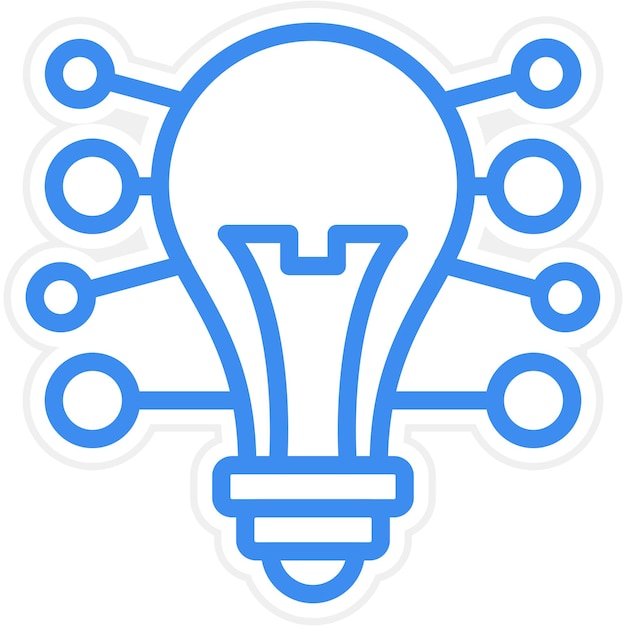 Vector Design Mind Mapping-Ikonen-Stil