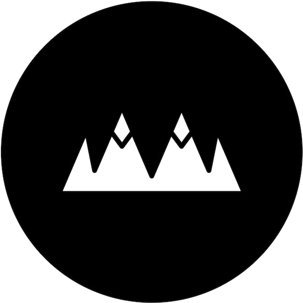 Vektor vector design mountains icon style