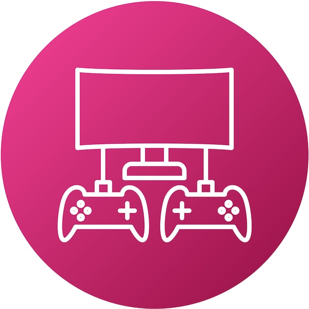 Vector Design Multiplayer-Ikonen-Stil
