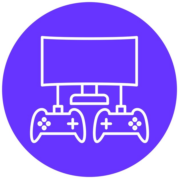 Vector Design Multiplayer-Ikonen-Stil