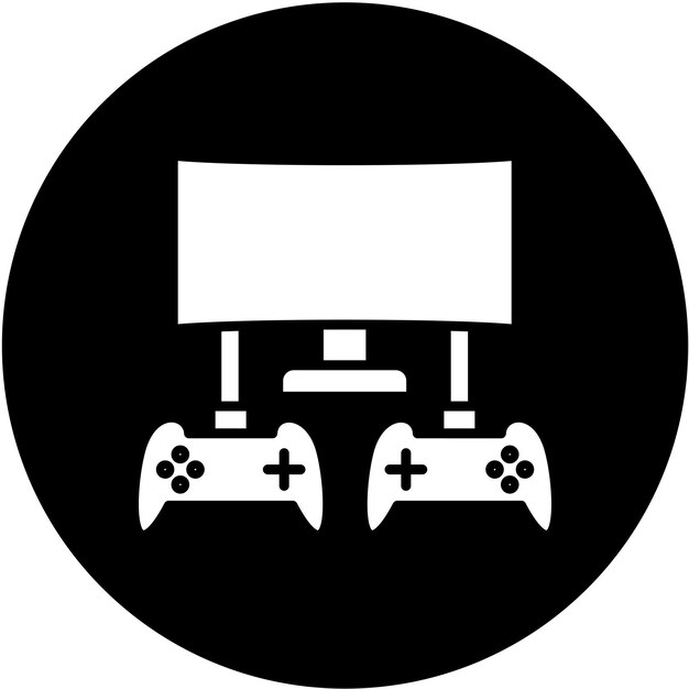 Vector Design Multiplayer-Ikonen-Stil