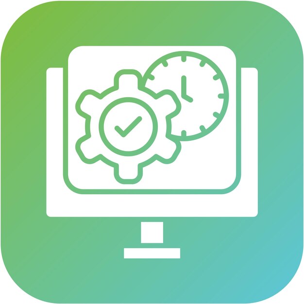 Vector Design Projektverwaltung App-Symbol-Stil