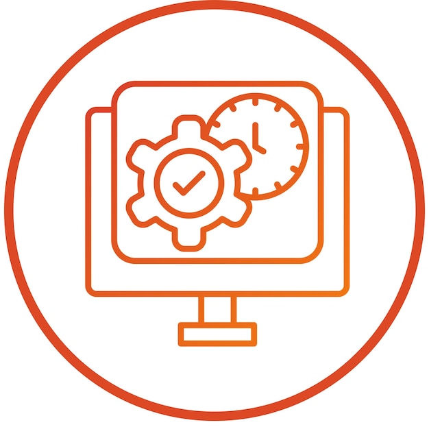 Vector Design Projektverwaltung App-Symbol-Stil