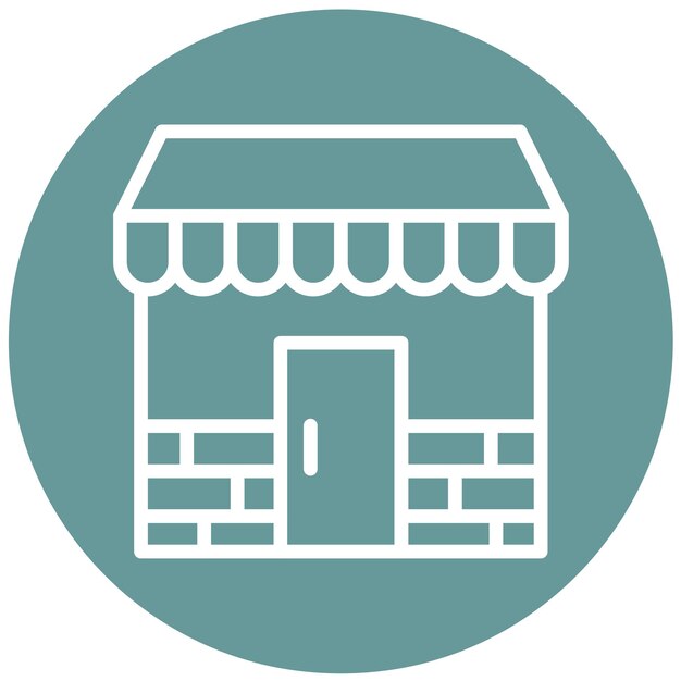 Vector Design Shop Markt-Ikonen-Stil