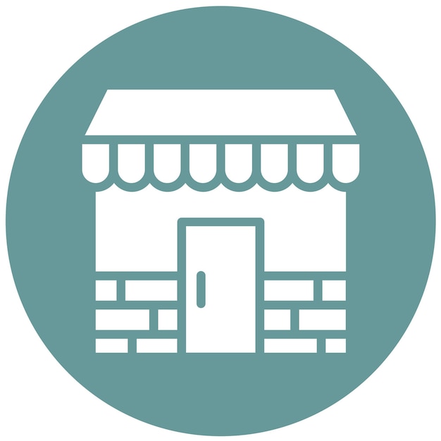 Vector Design Shop Markt-Ikonen-Stil