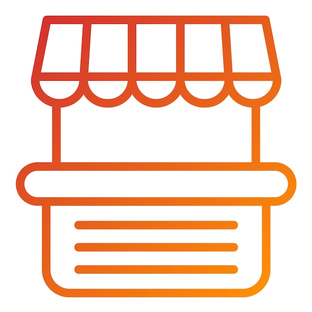 Vector Design Street Market-Ikonen-Stil