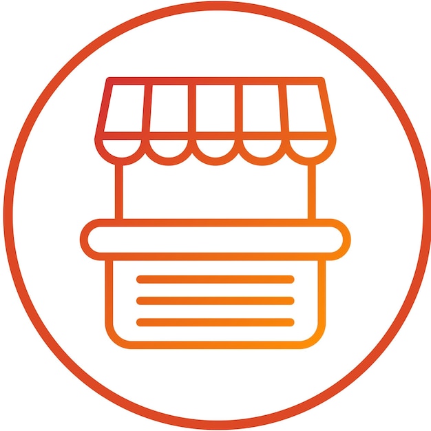 Vector Design Street Market-Ikonen-Stil