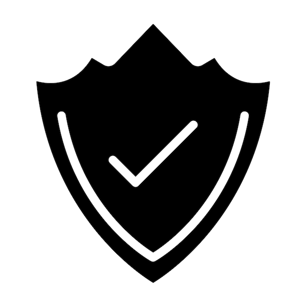 Vector Design Trust Shield Icon Style (Vektorentwurf des Vertrauensschilds)
