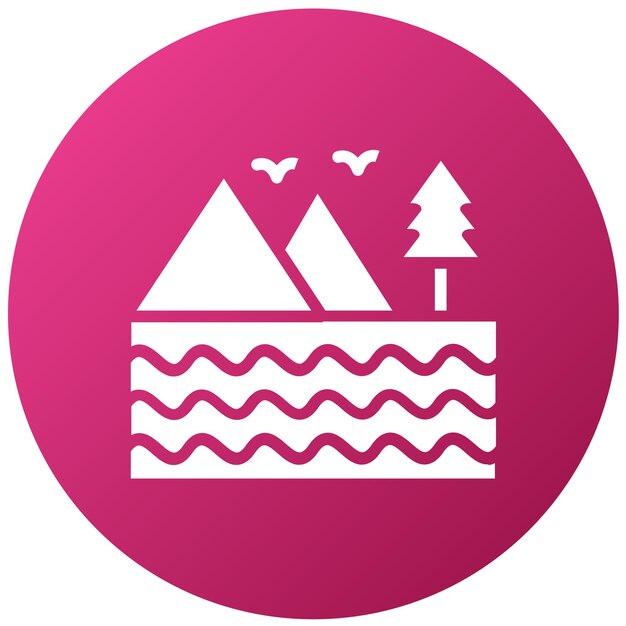 Vector Design Valley-Ikonen-Stil