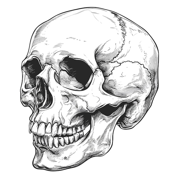 Vektor vector_illustration_of_human_skull