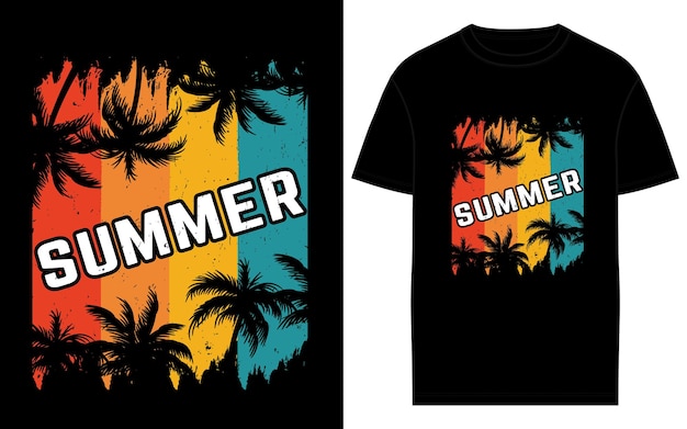 Vektor vector summer creative t-shirt-designs für die besten surf-abenteuer