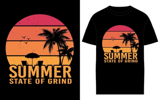 Vektor vector summer creative t-shirt-designs für die besten surf-abenteuer