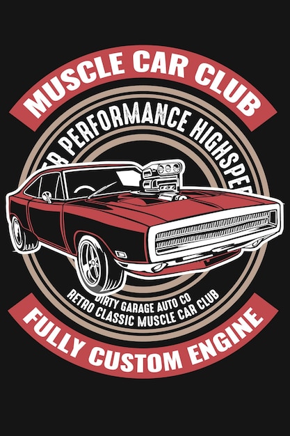 Vector-Vintage-Auto-T-Shirt-Design