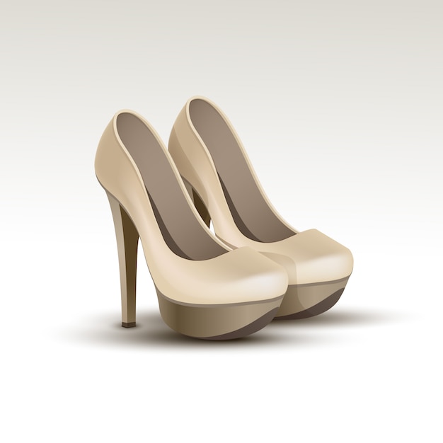 Vector Woman Fashion Schuhe auf High Heels