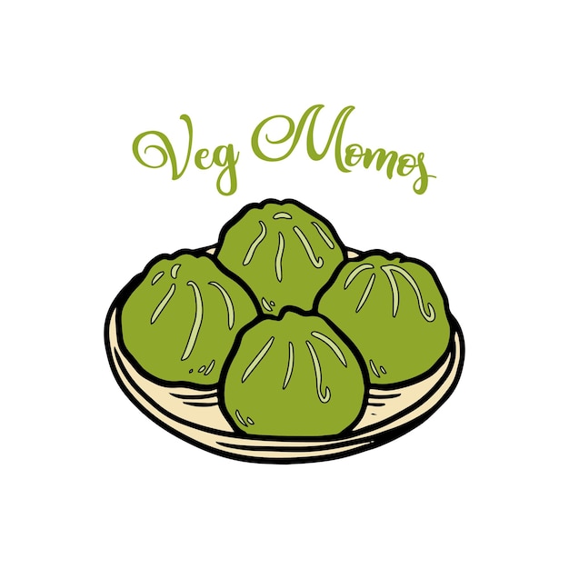 Veg-momos-food-vektor