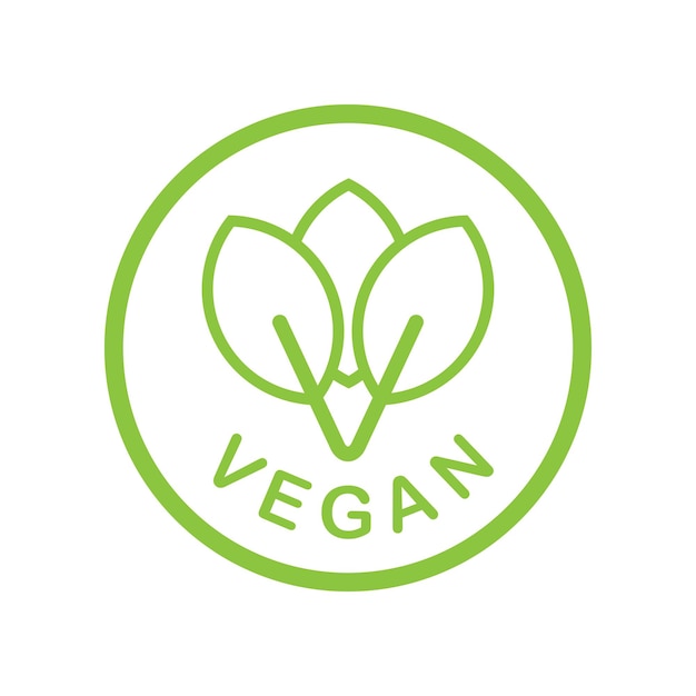 Vegane logo-design-vorlage