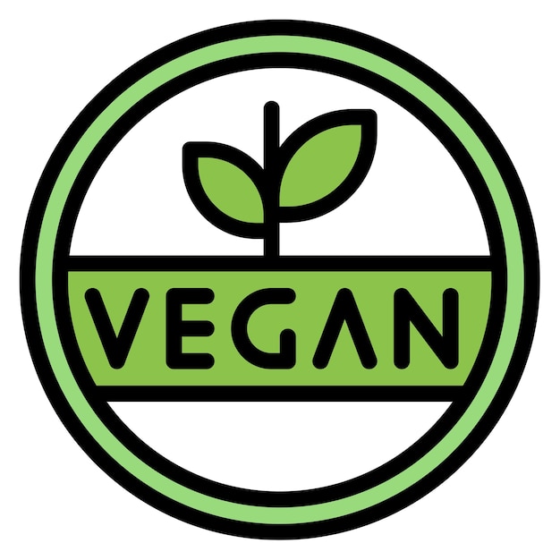 Veganisches Vektorbild kann für Ernährung verwendet werden