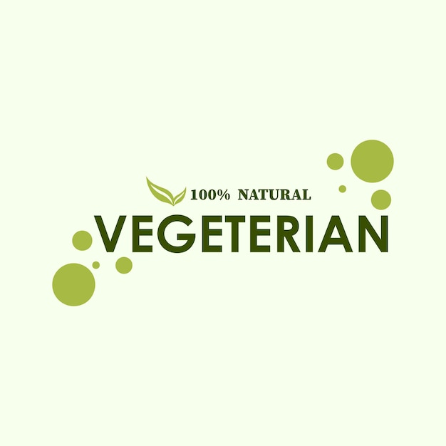 Vektor vegetarisch