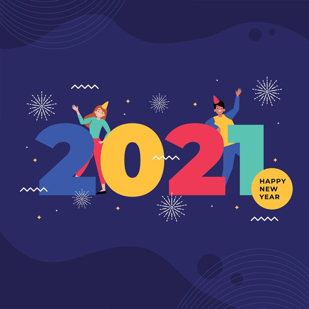 Vekteezy_Neujahrsfeier Illustration_fj1120