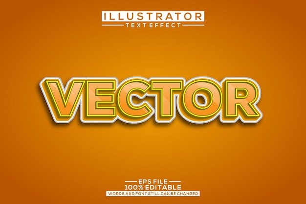 Vektor-3D-Texteffekt editierbar