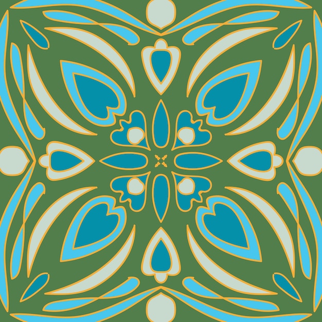 Vektor abstrakte nahtlose patchwork-muster mit geometrischen