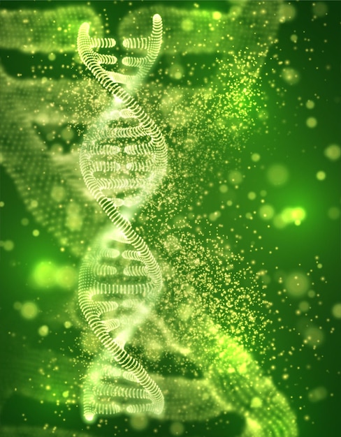 Vektor abstraktes Element wissenschaftliche Forschung und Behandlung von Krankheiten DNA